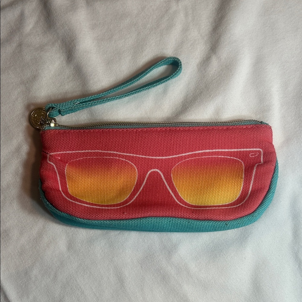 Bath & Body Works Red and Teal Wristlet